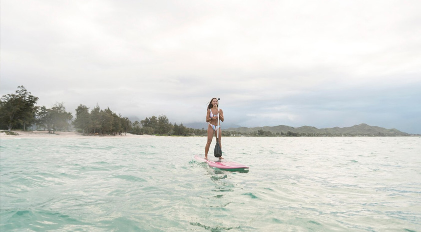 Paddle surf en aguas tranquilas